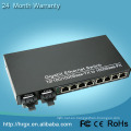 2 puerto de fibra 8 RJ45 catv a convertidor de ethernet